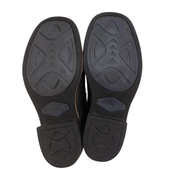 OLD WEST CROC cowboy western  boots boys size 3 - Picture 9 of 17